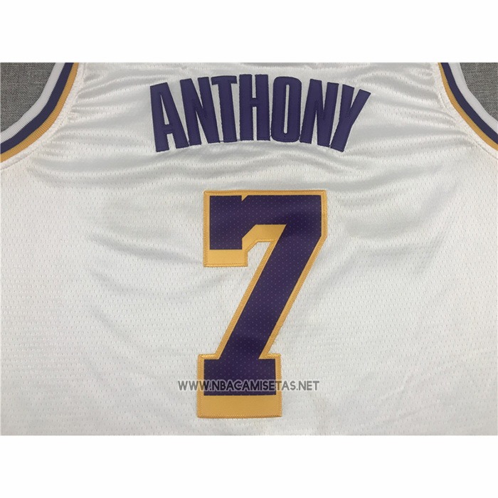 Camiseta Los Angeles Lakers Carmelo Anthony NO 7 Association 2021 Blanco